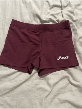 3/$20 ASICS Women's Deep Burgundy Athletic Shorts